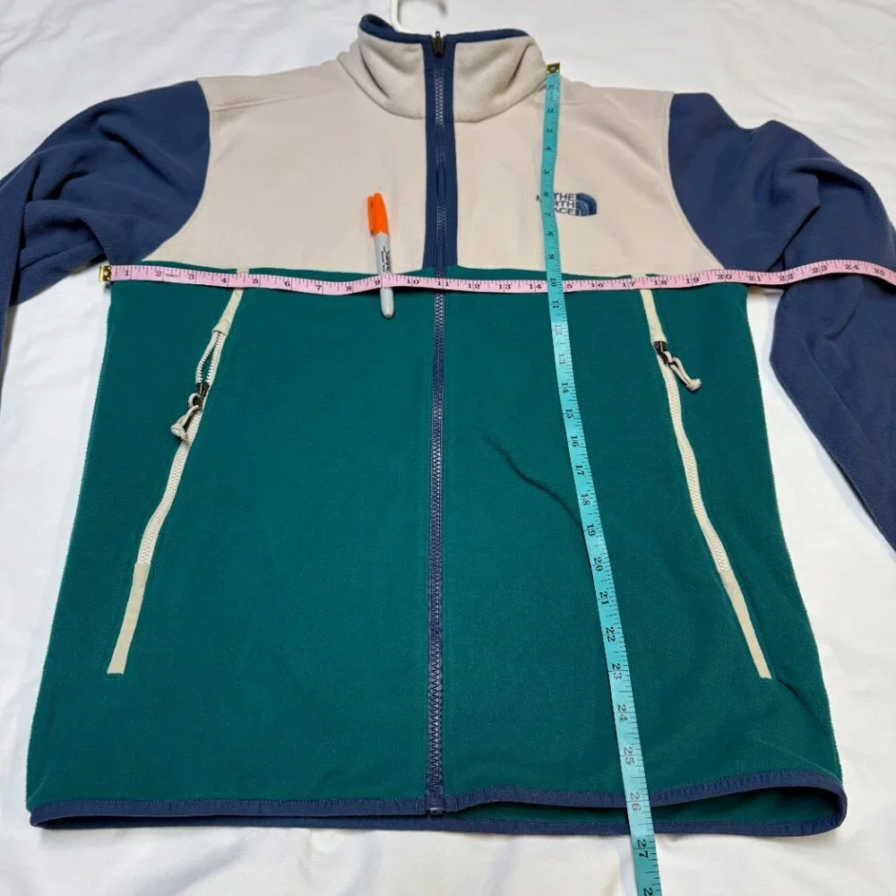 The North Face Glacier Alpine Fleece‎ Jacket Men’s Medium Green/Blue EUC